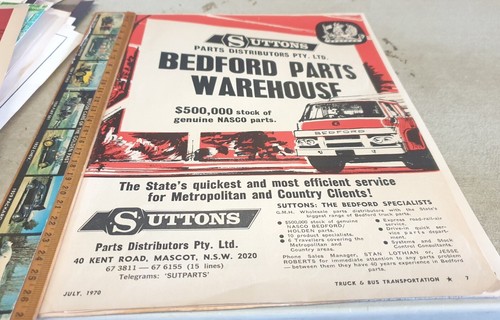 1970 bedford truck suttons - truck,