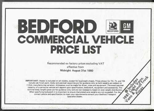 Bedford range prices - range, options