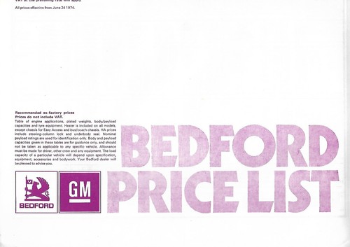 Truck price list bedford - truck,