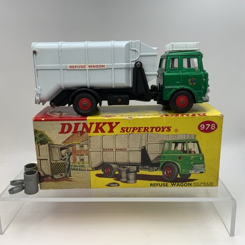 Dinky 978 bedford refuse wagon - dinky,