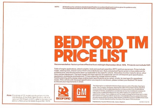 Truck price list bedford - truck,