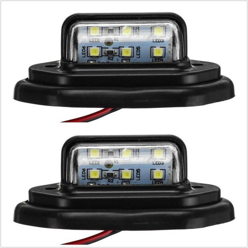 Led rear tail license - 2x,