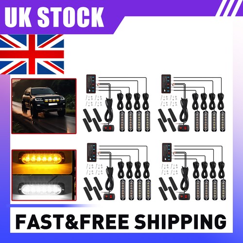 6led amber recovery strobe - 4x,