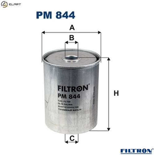 Fuel filter 844 - filter, pm