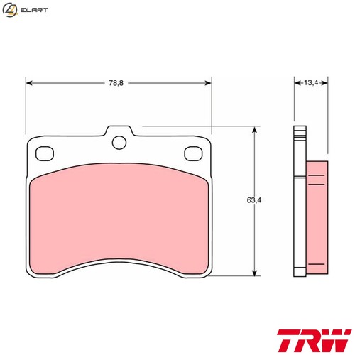 Brake pad set disc - brake,