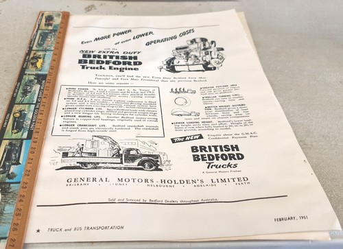 1951 british bedford trucks - british,