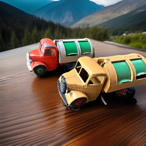 Dinky toys guy refuse truck - refuse,